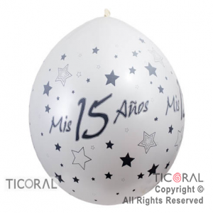 PIATA S R36 INF SATIN MIS 15 AOS BLANCO ESTRELLAS TINTA PLATA x 1